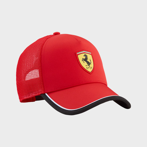 Puma/彪马正品FERRARI男女网眼按扣调节卡车司机帽027403-01