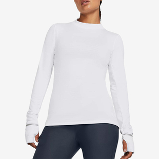 安德玛正品 T恤1379343 Qualifier LS女士简约套头长袖 100 Cold