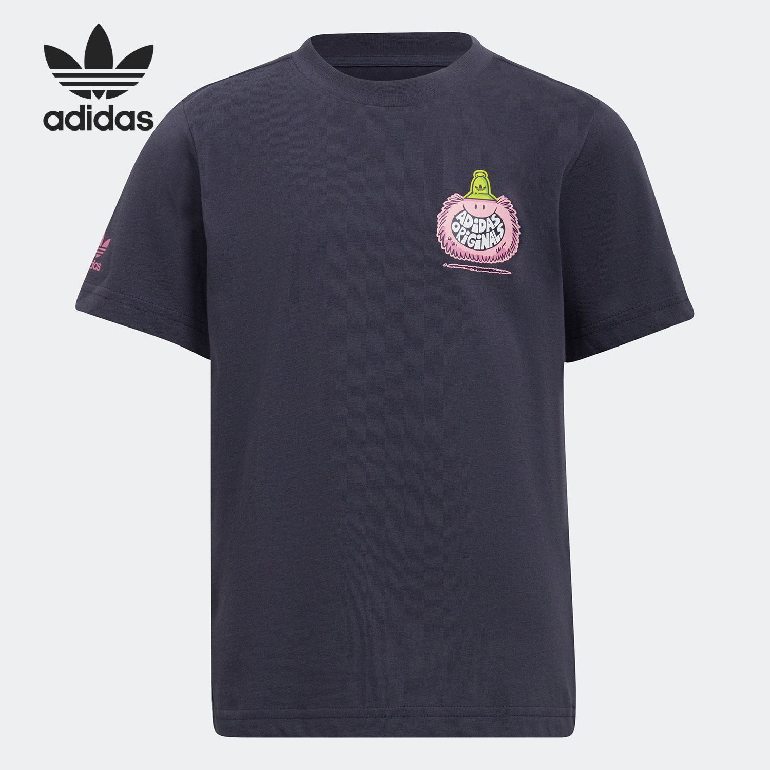 Adidas/阿迪达斯正品三叶草Kevin Lyons联名小童短袖HF7539