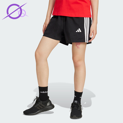 Adidas/阿迪达斯正品W 3S SJ SHO女士高腰经典运动经典短裤JD0908