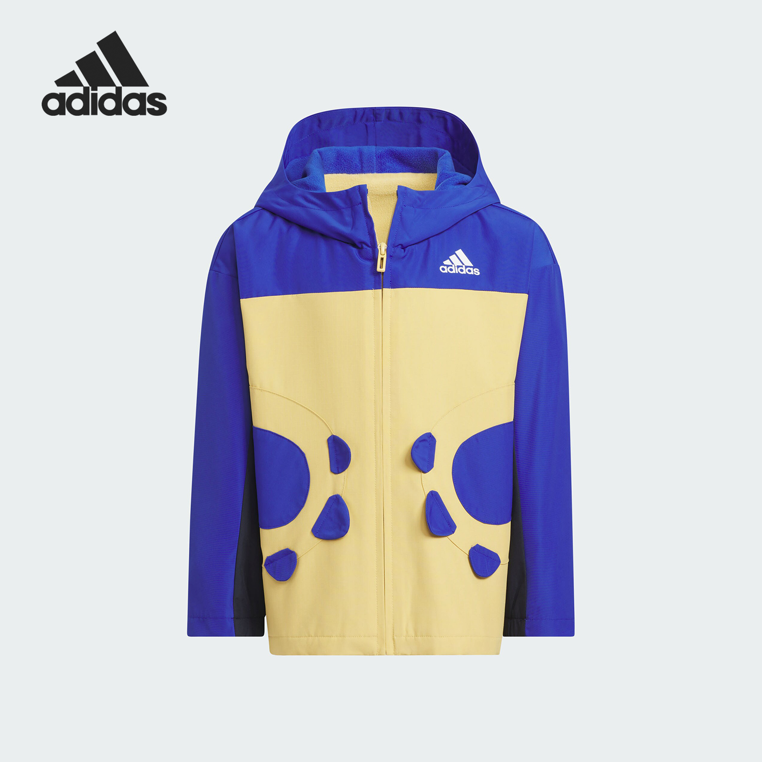 Adidas/阿迪达斯正品奶龙联名款小童休闲连帽夹克外套JF1377