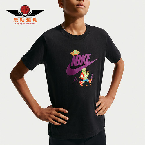 Nike/耐克正品Sportswear大童短袖套头舒适印花T恤IO1987-010