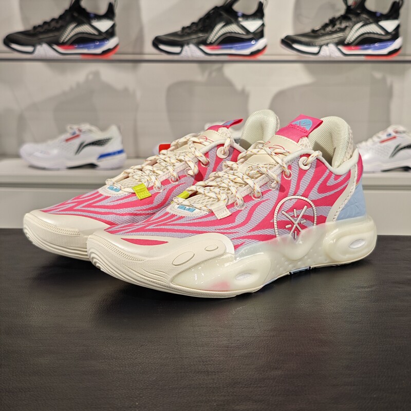 李宁正品韦德全城12男子轻便透气舒适包裹实战篮球鞋ABAU023-8