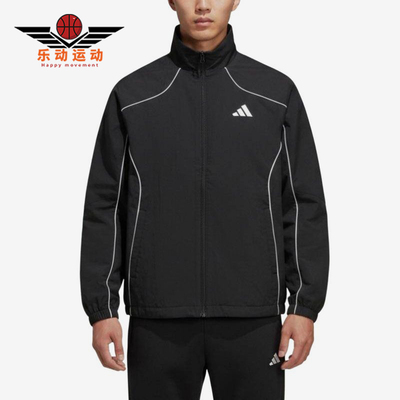 Adidas/阿迪达斯正品新款男黑白色训练健身经典夹克外套KY9983