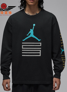 Nike/耐克正品JORDAN男士针织印花运动休闲长袖上衣IM6508-010