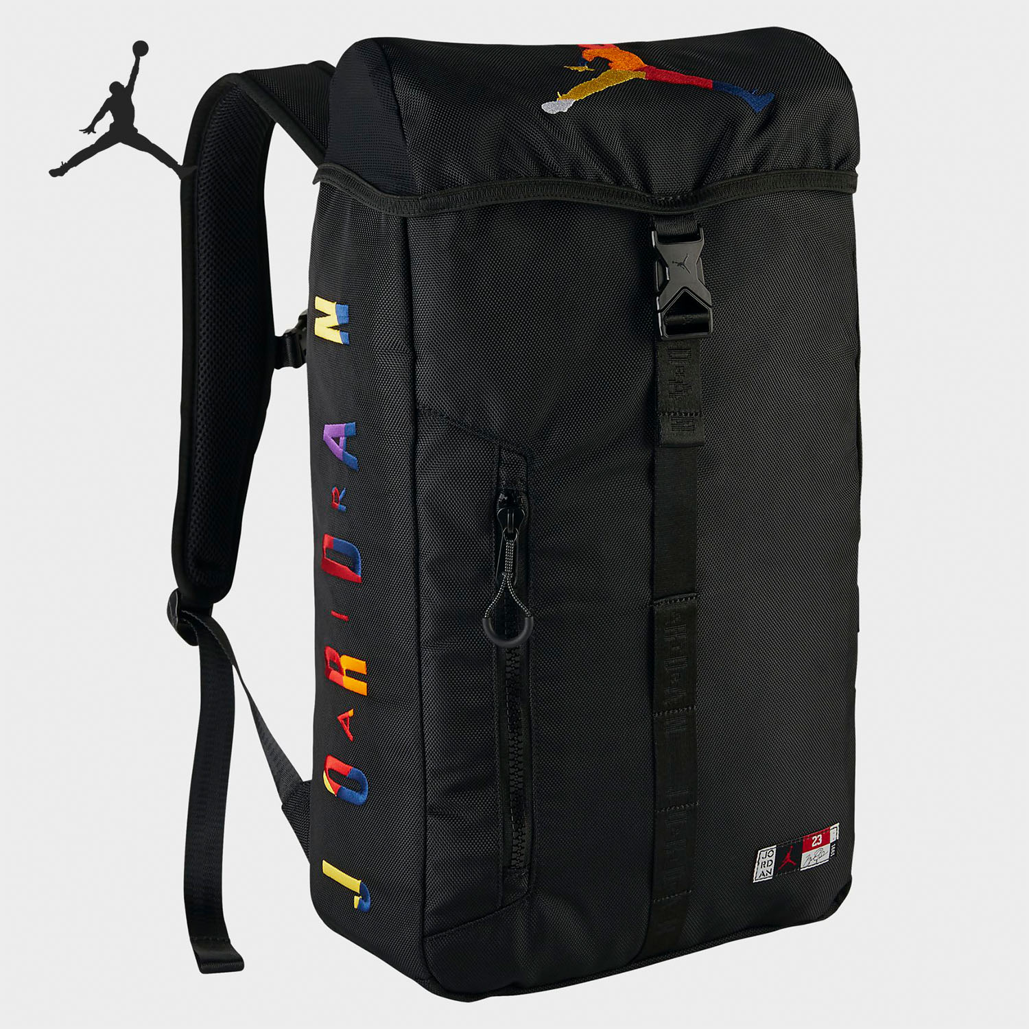 Nike/耐克正品 Jordan Rivals彩虹篮球桶包双肩大背包 CQ9115-010