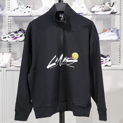 李宁正品OG_SLICK联名款男女款宽松休闲立领套头卫衣AWDT445-4