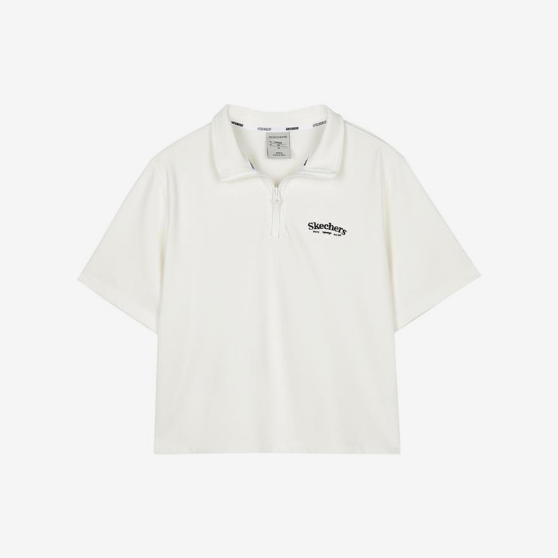 Skechers/斯凯奇正品2023夏季新款女子休闲运动Polo短袖T恤