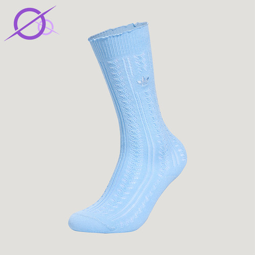 Adidas/阿迪达斯正品三叶草女士日常针织高筒袜一双装KX0548