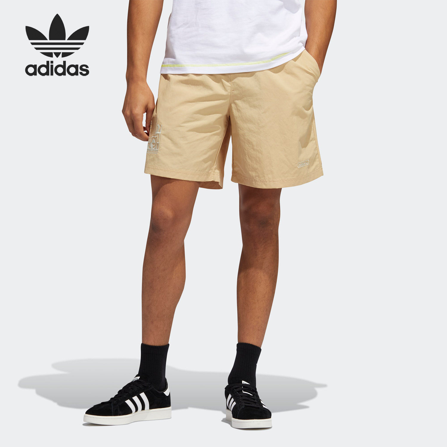 Adidas/阿迪达斯正品三叶草男子运动训练时尚五分裤GN3858,运动服/休闲服装,运动中长裤／短裤,淘宝优惠券,粉丝福利购,淘宝优惠卷