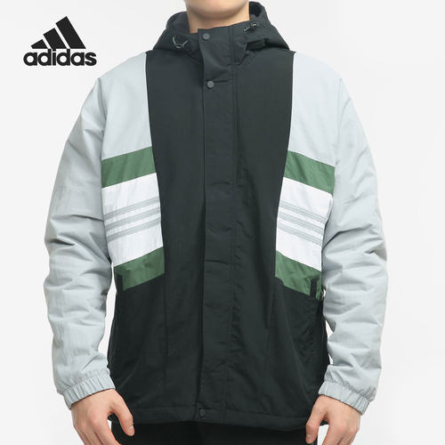 Adidas/阿迪达斯正品外套男子当季新款撞色运动休闲夹克 GU1739