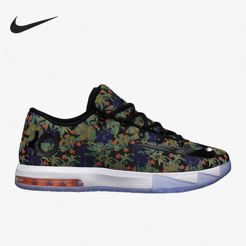 Nike耐克正品KD 6 EXT男子实战低帮系带印花篮球鞋652120-900