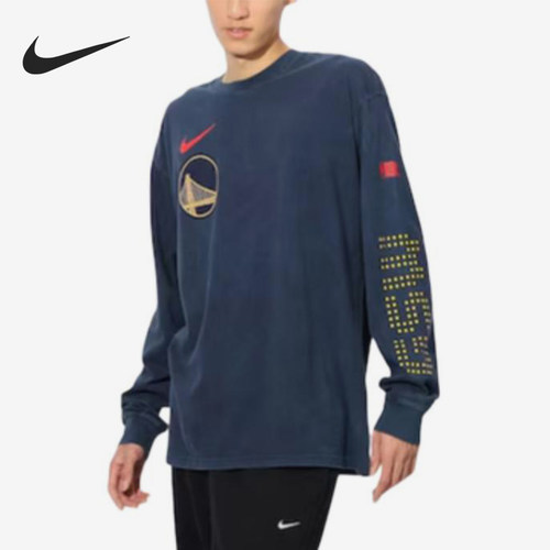 Nike/耐克正品男士印花舒适柔软透气圆领长袖T恤HJ2550-419