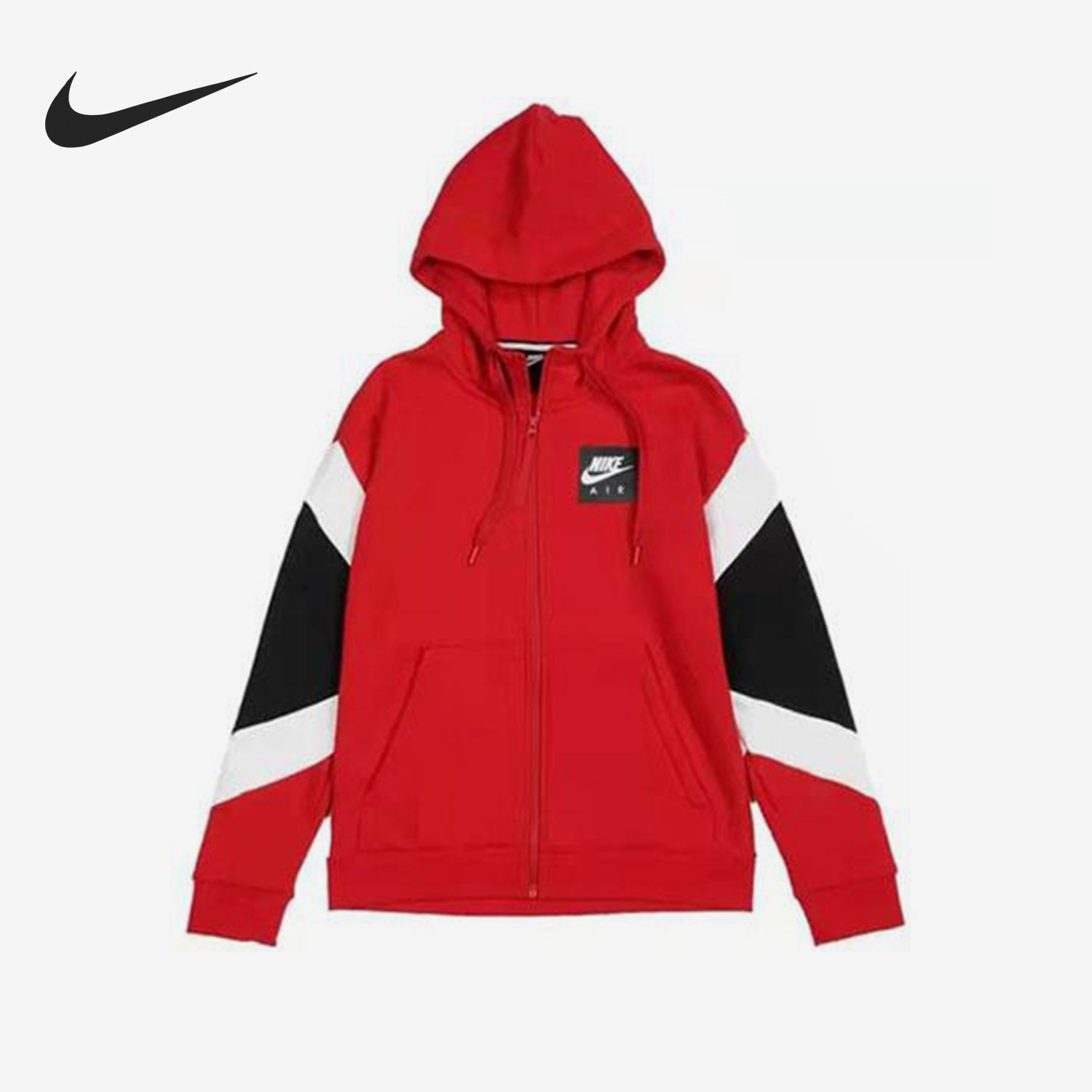 Nike/耐克正品小童拼接休闲拉链加绒加厚连帽外套HA4850-678