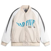 Lining 李宁正品 反伍BADFIVE男子立体裁剪宽松保暖棉夹克AJMU017