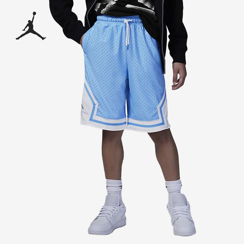 Nike/耐克正品JORDAN大童网眼布运动透气运动短裤DR8097-412