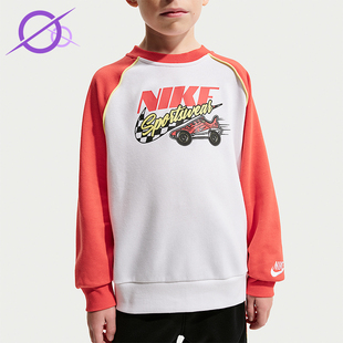 小童日常圆领拼接针织卫衣IU5326 Nike 款 2025冬季 100 耐克正品