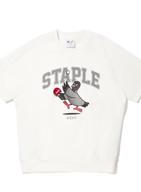 李宁正品x STAPLE联名系列男子时尚印花宽松百搭休闲短袖AAEV029