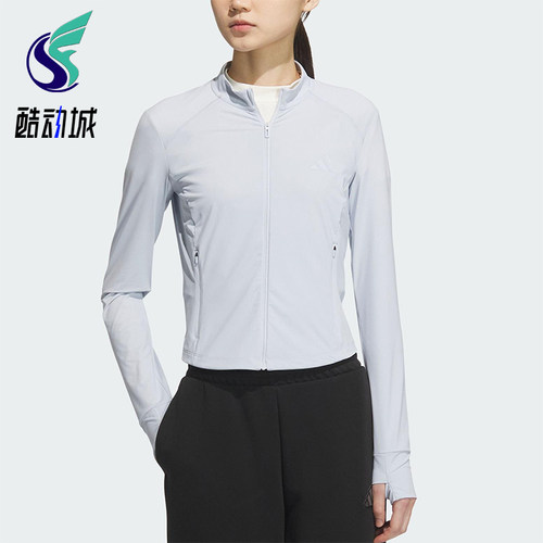Adidas/阿迪达斯正品TECH KNIT JACKET女士经典防晒外套KE5780