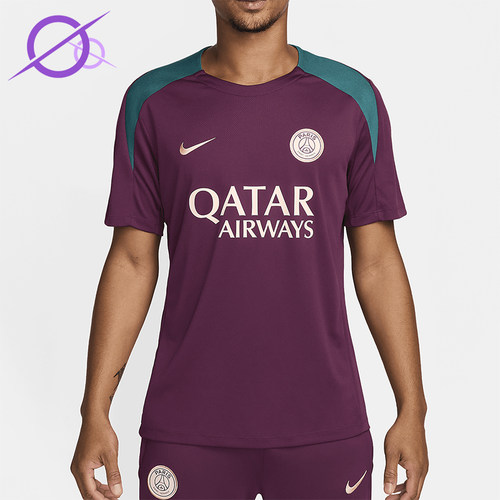 Nike/耐克正品2025秋季款男士套头运动足球透气短袖FN9821-613