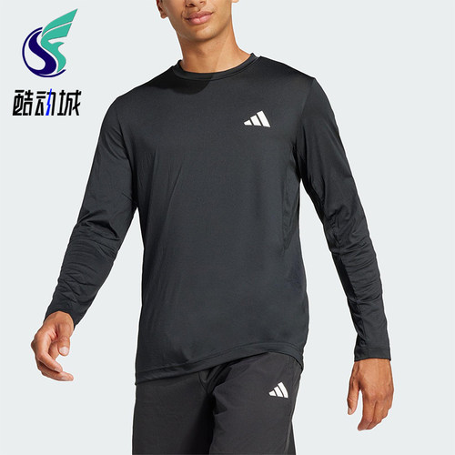 Adidas/阿迪达斯正品2025春夏款男士训练经典套头运动长袖JC7715