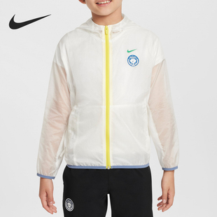 Nike/耐克正品运动大童轻盈连帽长袖防晒衣外套HM4637-133