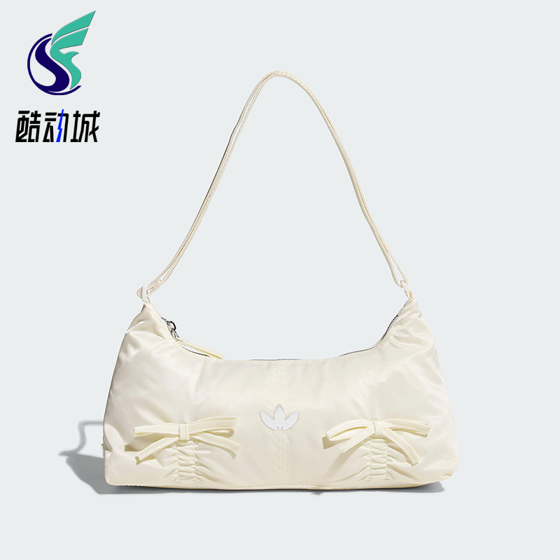 Adidas/阿迪达斯正品三叶草女士经典蝴蝶结法棍单肩挎包KC2769