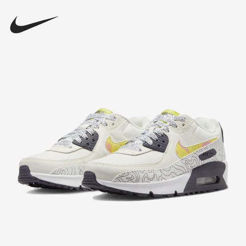 Nike耐克正品Air Max 90 LTR SE GS大童低帮运动休闲鞋DX1814-100