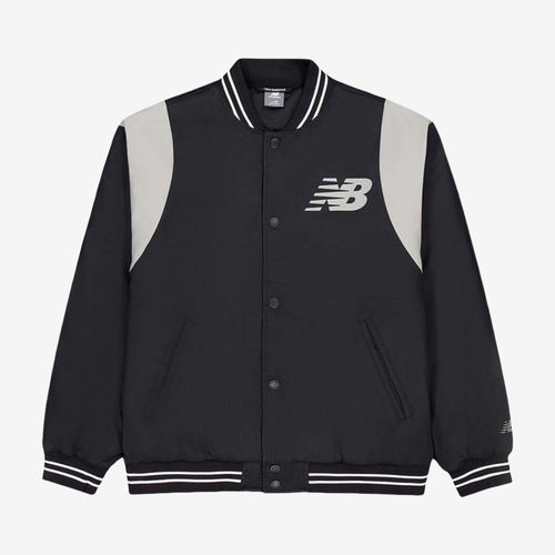 New Balance新百伦正品男V领休闲运动日常出行夹克AMJ43368-BK