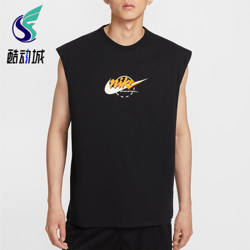 Nike/耐克正品夏季男士透气宽松针织篮球运动无袖背心IB4329-010