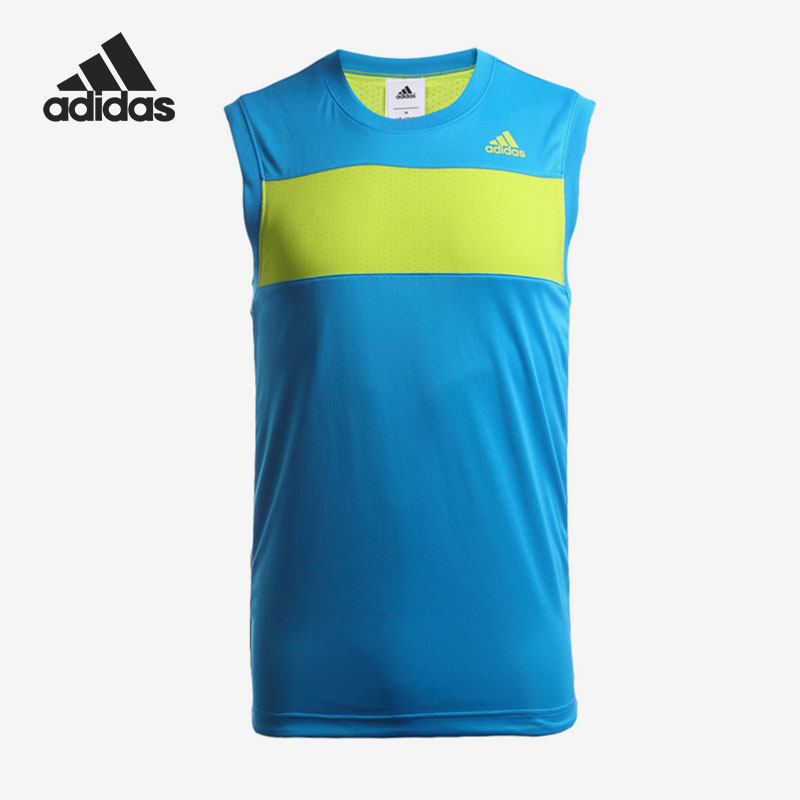 Adidas/阿迪达斯正品男子双面穿透气篮球运动无袖背心T恤 AH6223