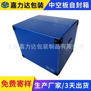 塑料中空板钙塑箱 钙塑箱中空板厂家 连盖塑料周转箱 PP中空板箱