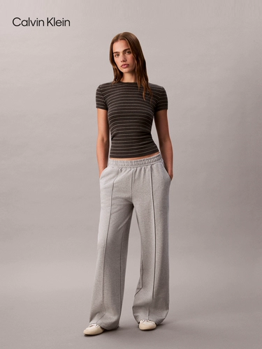 Осенние трикотажные спортивные штаны для отдыха, для бега, эластичная талия, высокая талия, свободный крой