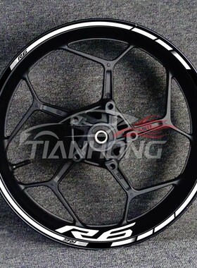 新款机车YZFR1R6R125轮毂改装轮圈钢圈反光防水贴花贴纸
