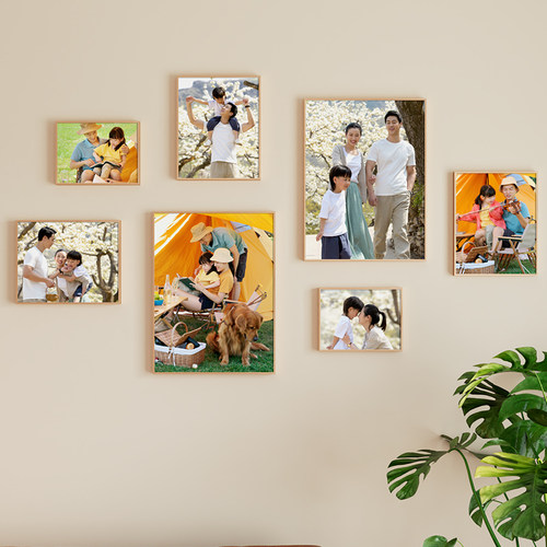 创意照片墙相框挂m墙组合餐厅客厅墙面装饰墙上相册墙相片背景墙
