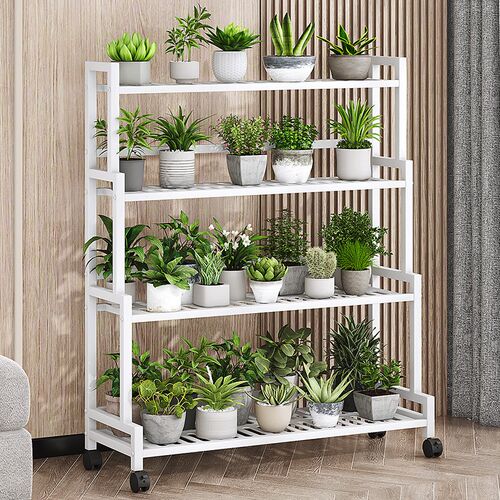 花架子客厅落地式置物架阳台多肉花盆托架斜N梯形铁艺植物摆放层