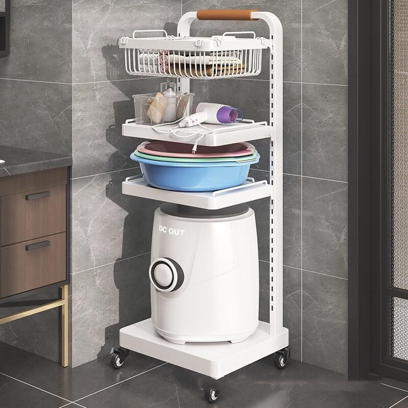 小型洗衣机置物架卫生间落地多层内衣裤迷你清洗S衣架子浴室收纳