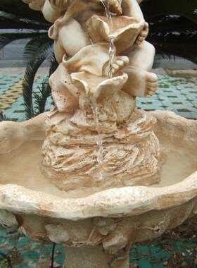 欧式人物a流水喷泉婚礼装饰客厅天使雕塑落地鱼池庭院创意水景摆