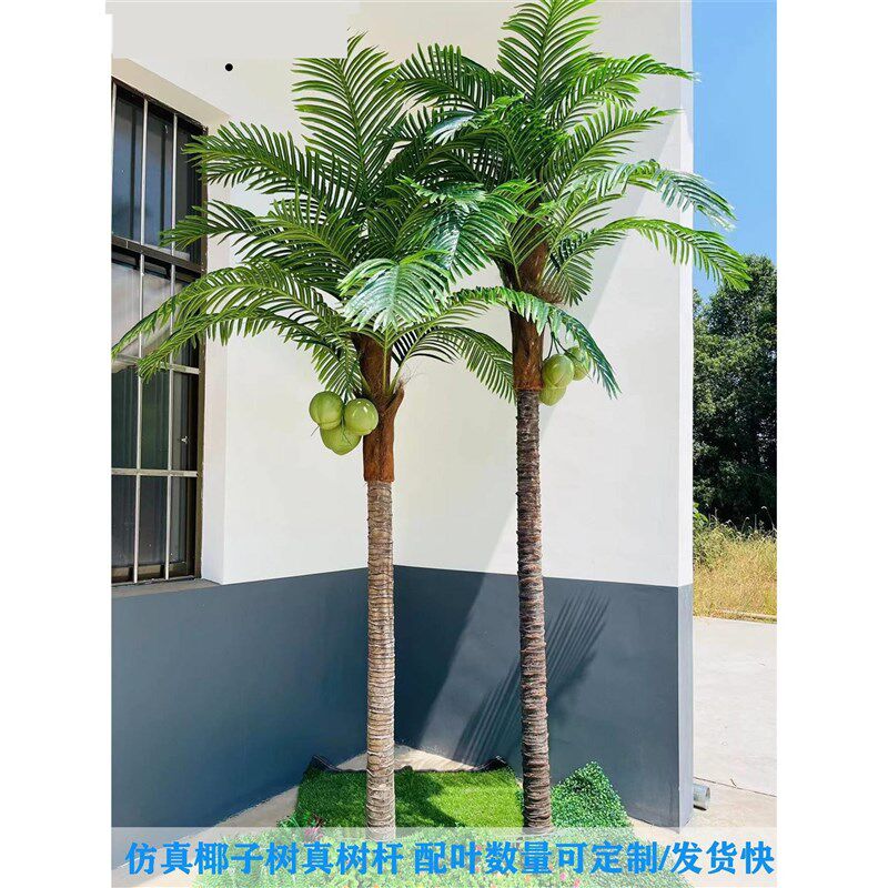 仿真椰子树大型热带室外人造景观树绿植造景V摆放室内假棕榈