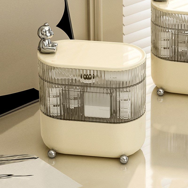 轻奢桌面收纳盒防尘数据线整理盒旋E转分格多层化妆品储物盒置物,收纳整理,桌面收纳盒,淘宝优惠券,粉丝福利购,淘宝优惠卷