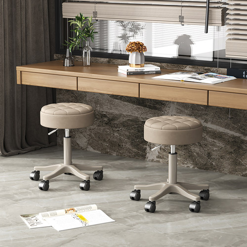 美容凳子b美发大工凳理发店升降旋转滑轮凳子美甲师椅子美容院专