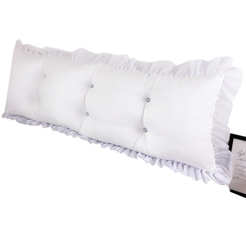 韩版床头靠垫软包大靠背全棉B公主双人长靠枕抱枕含芯可拆洗