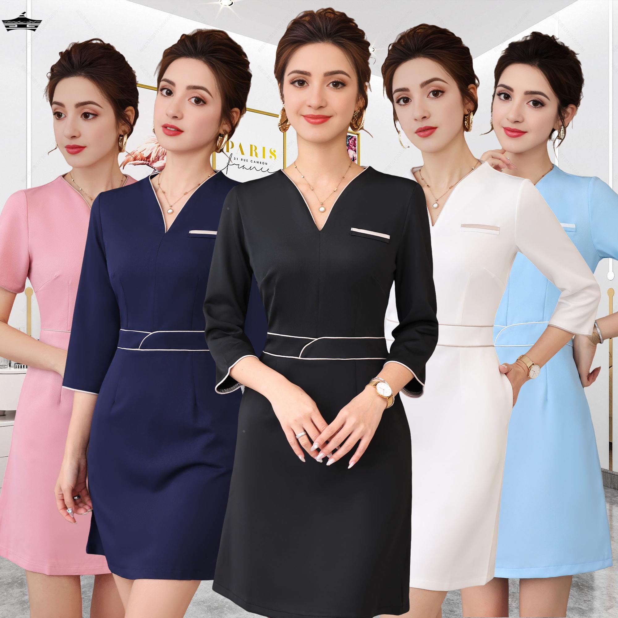 美容师工作服养生馆spa桑拿按摩足疗店工作服女足疗足浴技师工衣