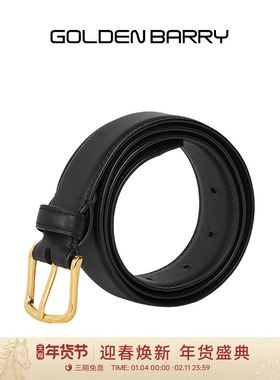GOLDEN BARRY金和百瑞时髦单品经典极简百搭小众中古腰带651003