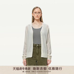 241093 V领羊毛百搭开衫 GOLDEN BARRY金和百瑞显瘦气质简约时尚