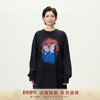 【童梦奇遇】GOLDEN BARRY25年春立体眼睛休闲长袖202468