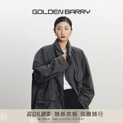 GOLDEN BARRY金和百瑞冬季oversize男女同款保暖棉服171010
