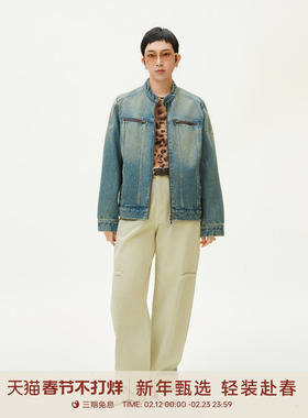 活动！GOLDEN BARRY金和百瑞2025春秋女装怀旧复古牛仔外套120110