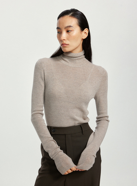 【活动】GOLDEN BARRY25冬叠穿100绵羊毛堆堆领针织衫241284