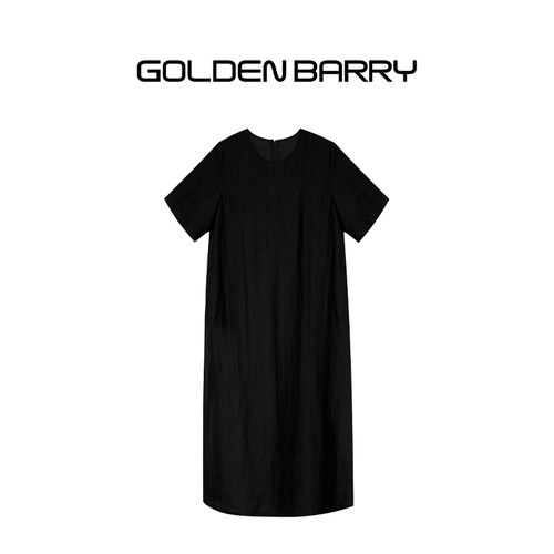 GOLDENBARR真丝香云纱连衣裙